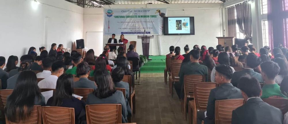 A section of the gathering during the workshop held at Mt Tiyi College, Wokha on October 6.